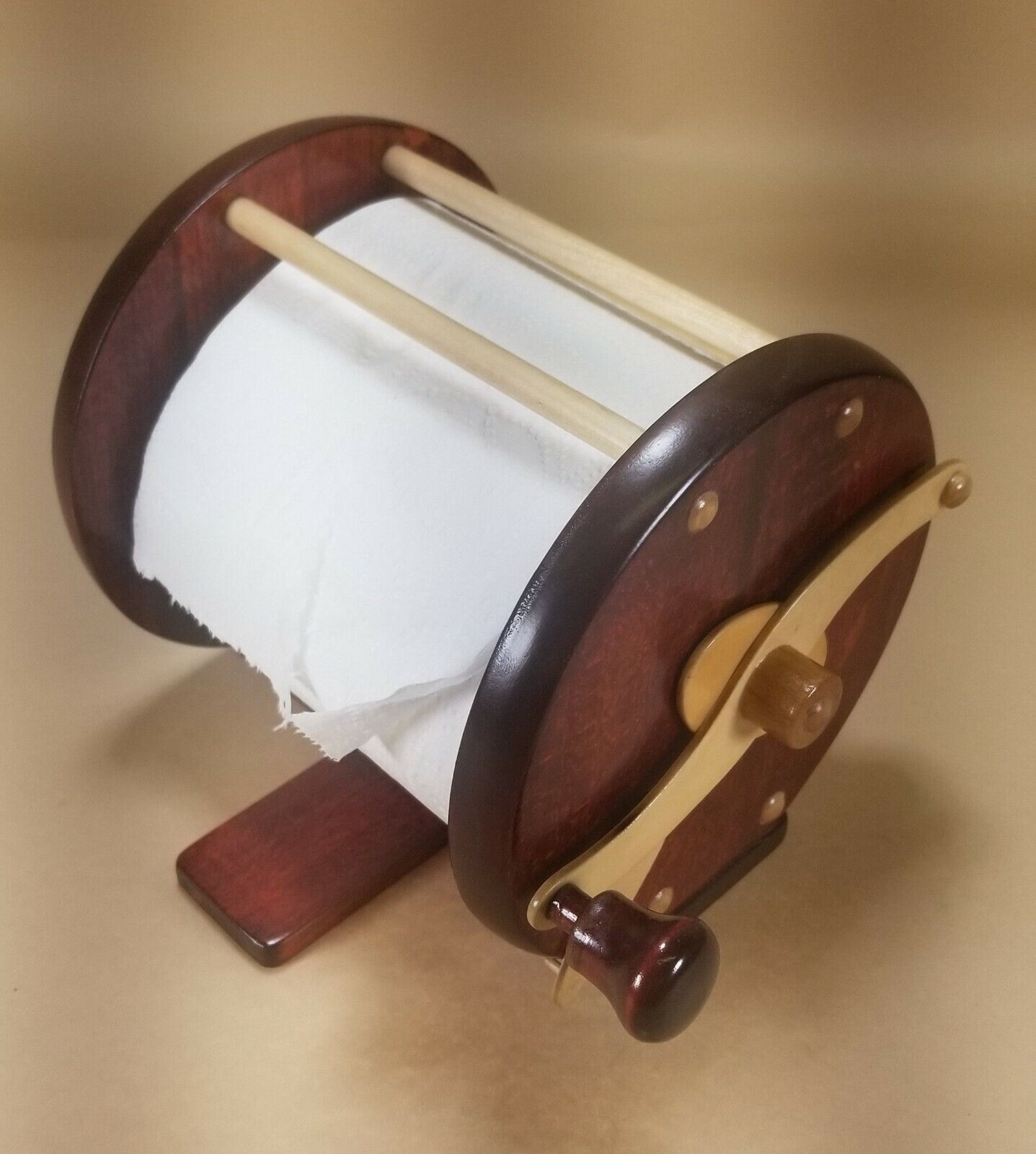 Beautiful Wooden Toilet Paper Fishing Reel