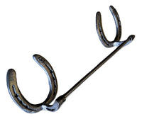 Black Horseshoe Toilet Paper Holder in Cast Iron