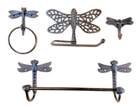 4 Cast Iron Seahorse Knobs for Cabinets and Drawers