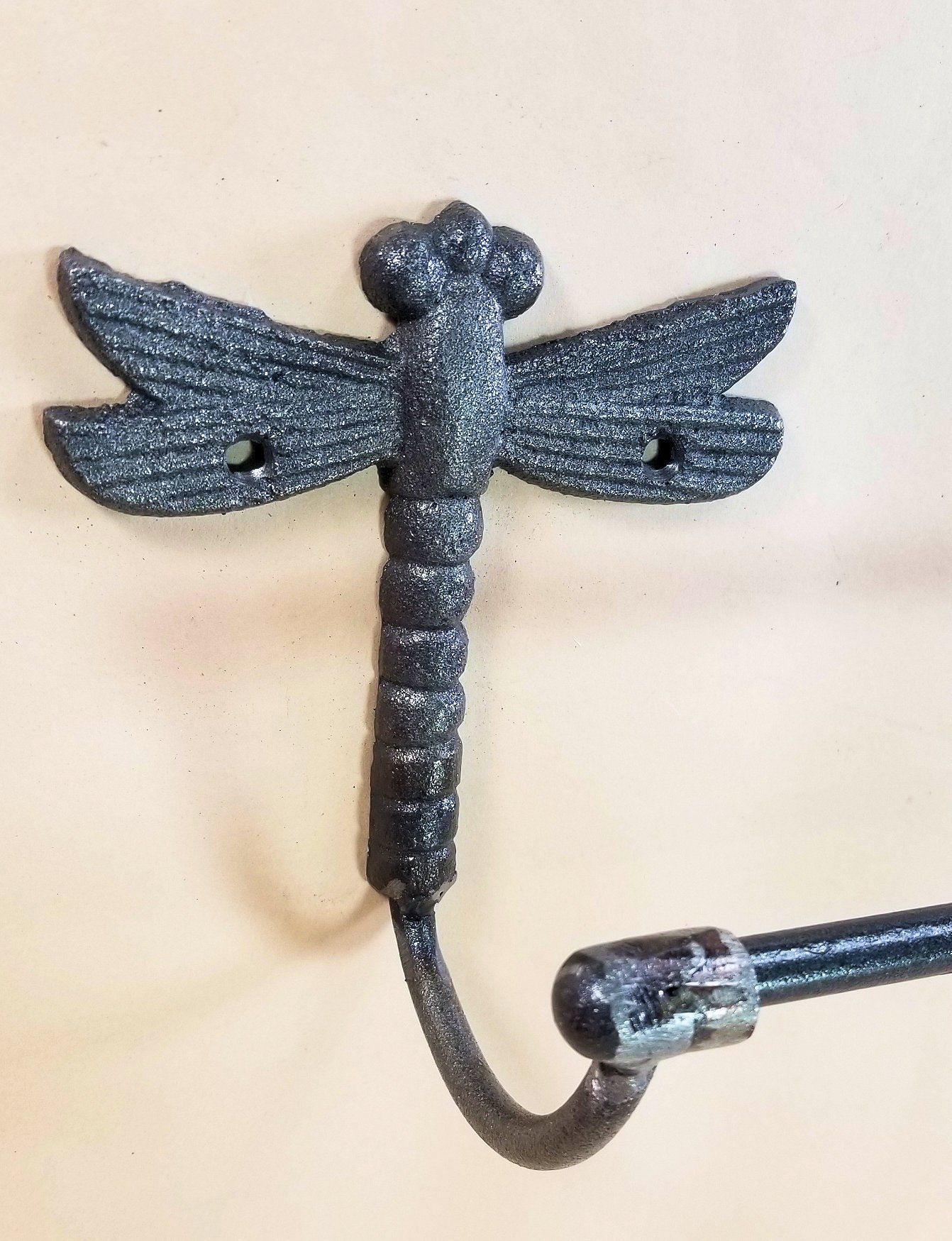 Cast Iron Dragonfly Towel Bar 24 for Bath or Kitchen – Carvers Olde Iron