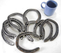 20 pc Cast Iron Horseshoes for Decorating and Crafts 3 1/2" T x 3" W