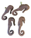 4 Cast Iron Seahorse Knobs for Cabinets and Drawers knob Carvers Olde Iron 