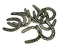 200 pc Cast Iron Horseshoes for Decorating and Crafts 3 1/2" T x 3" W horseshoe Carvers Olde Iron 