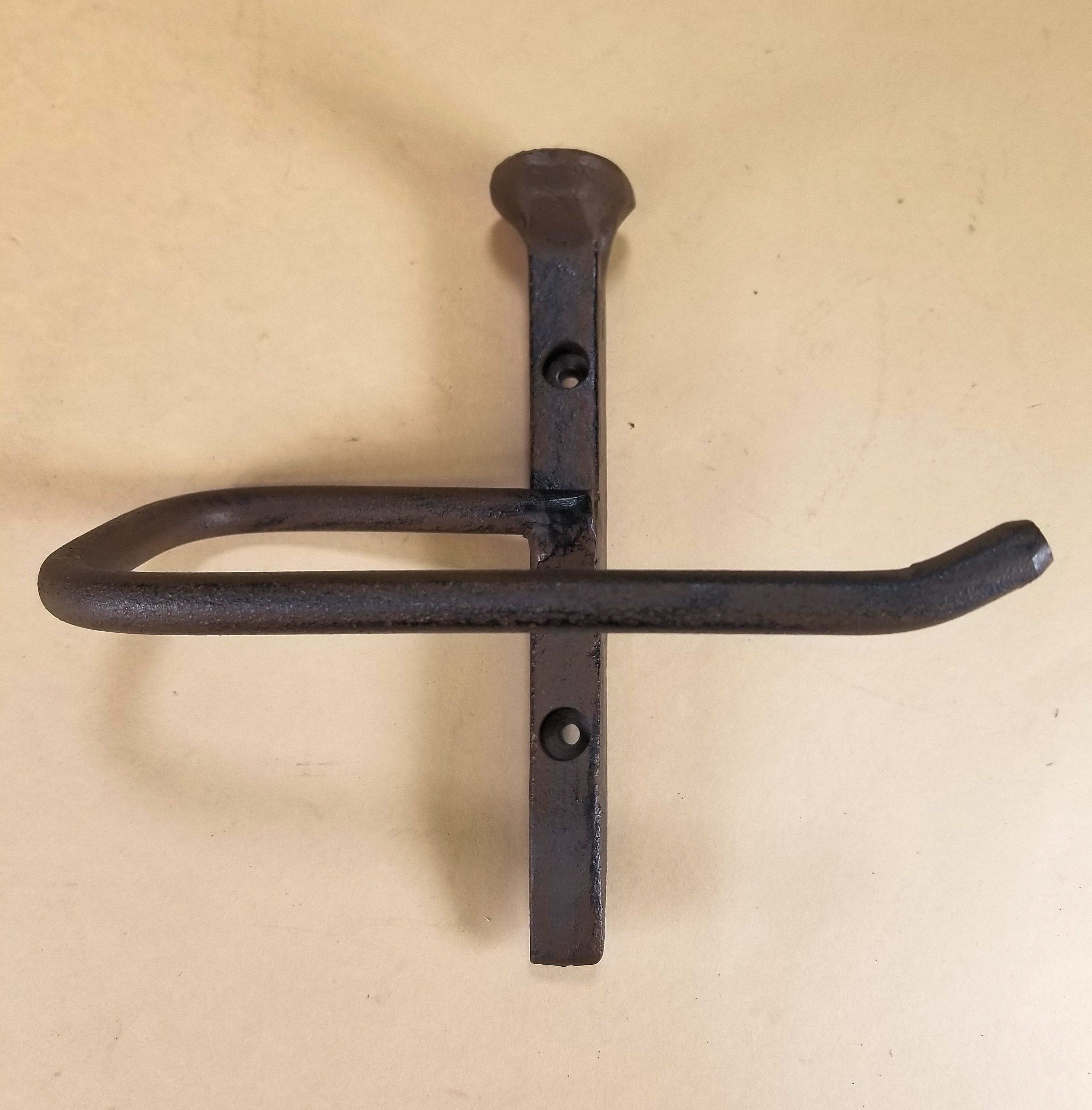 Cobre Railroad Spike Toilet Paper Holder Floor Standing - High Country Iron  LLC