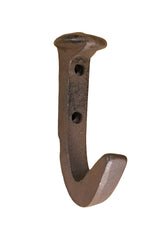 Heavy Cast Iron Railroad Spike Wall Hook for Home and Business Wall Hooks & Hangers Carvers Olde Iron 